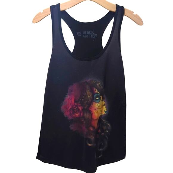 Black Matter Tops - Black Matter Hot Topic Día De Los Muertos Graphic Tank Top Black Women's size S